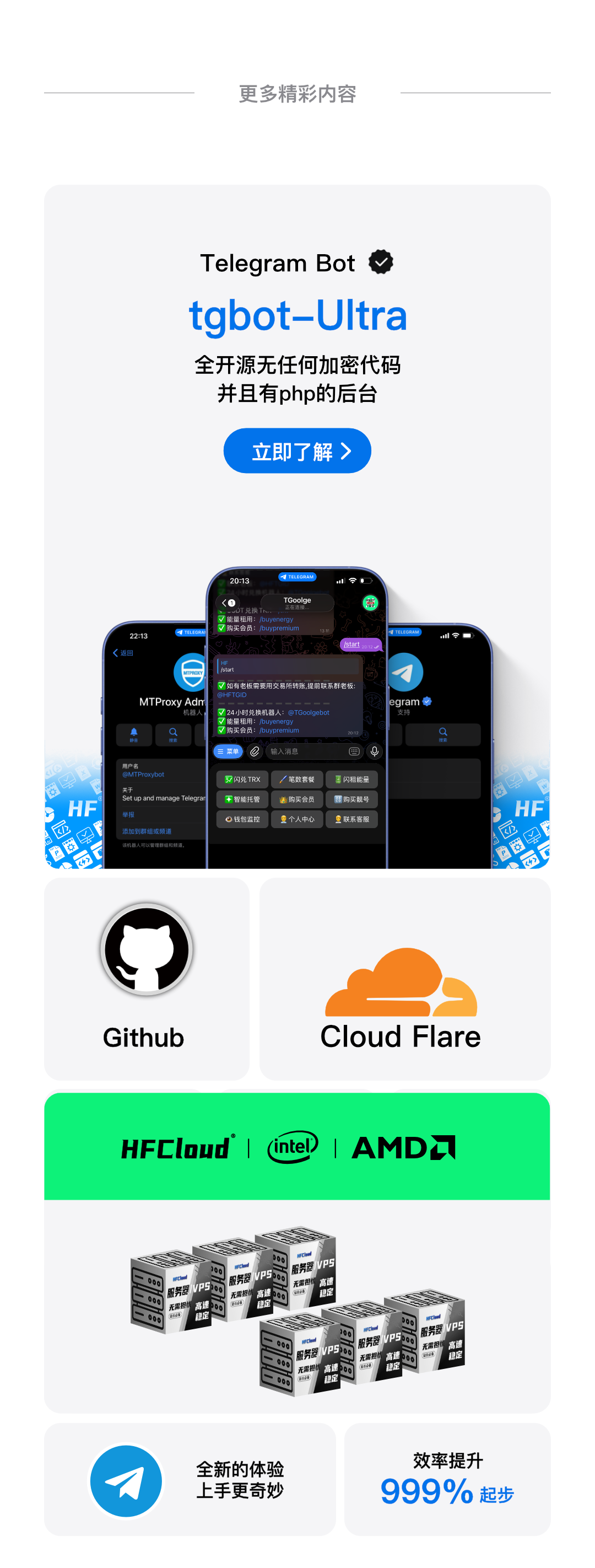 【tgbot-Ultra】Telegram五合一机器人-trx兑换-能量兑换-飞机会员-监听钱包-发卡系统
